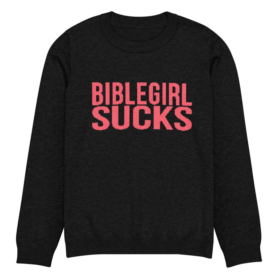BibleGirl - BibleGirl Sucks Knit Crewneck Sweater