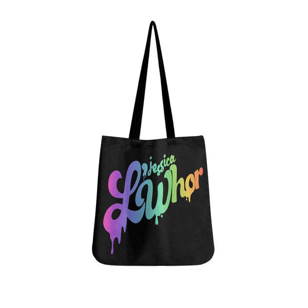 Jessica L'Whor - Colorful Logo Tote Bags - dragqueenmerch