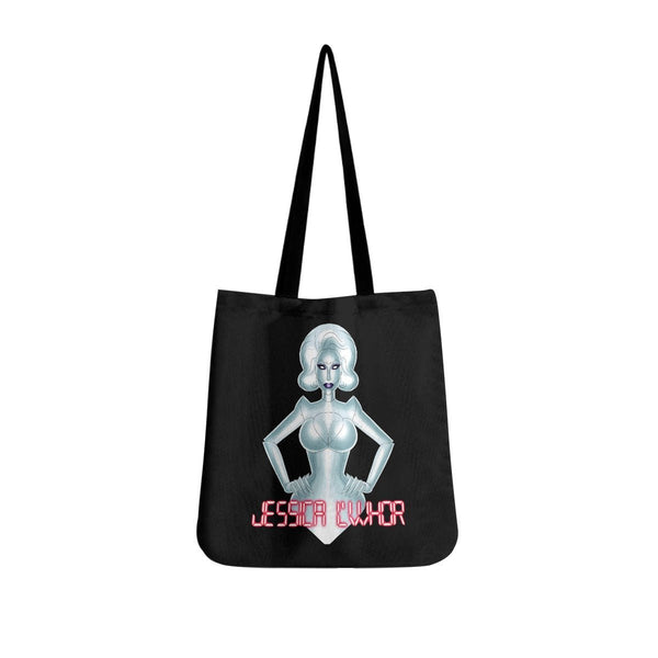 Jessica L'Whor - Robot Tote Bags - dragqueenmerch