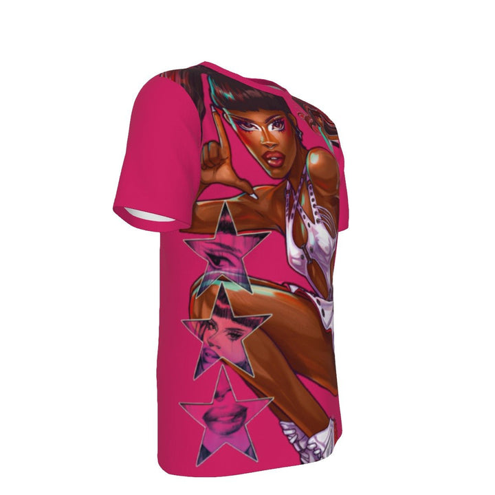 Luxx Noir London - Double Pony All-Over Print T-Shirt - dragqueenmerch