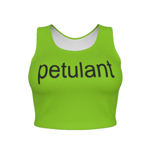 Miss Fiercalicious - Petulant Sport Crop Tank Top