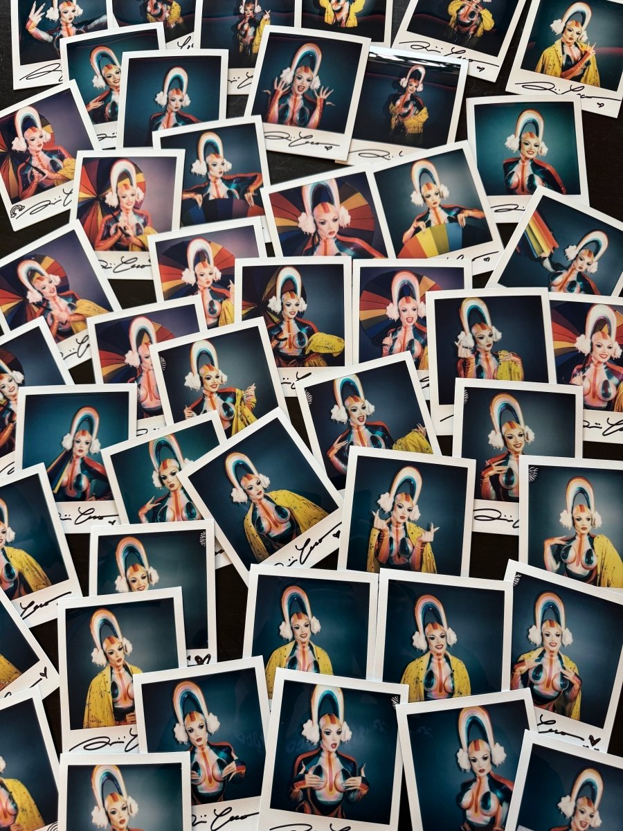 Nini Coco - Rainbow Hand Signed Polaroid – dragqueenmerch