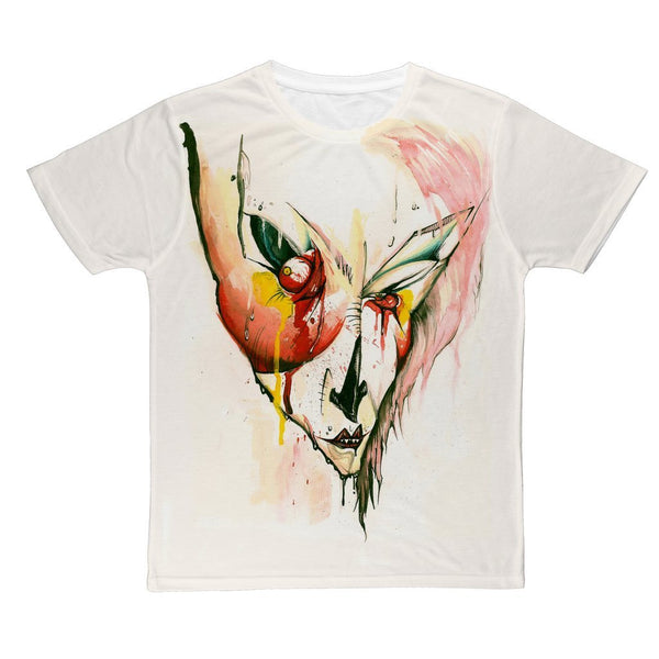 ABHORA ILLUSTRATED ALL OVER PRINT T-SHIRT