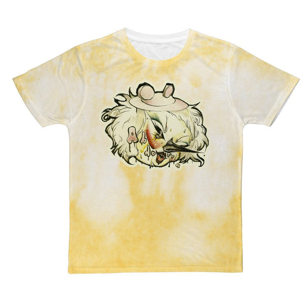 ABHORA "ILLUSTRATED" GOLD CLOUD DYE ALL OVER PRINT T-SHIRT