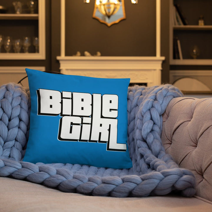 BibleGirl - GTA Logo Throw Pillow - dragqueenmerch