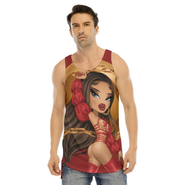 M1SS JADE SO - POWER TOP NA BRATZY All Over Print Tank Top - dragqueenmerch