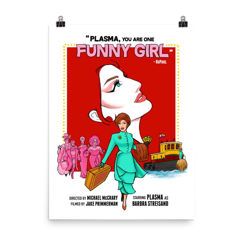 Plasma "Funny Girl" Poster dragqueenmerch
