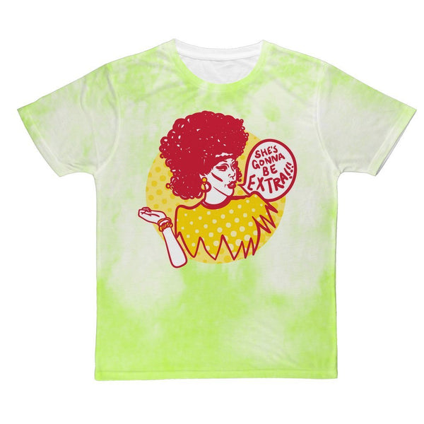 THORGY THOR "BE EXTRA" CLOUD DYE ALL OVER PRINT T-SHIRT