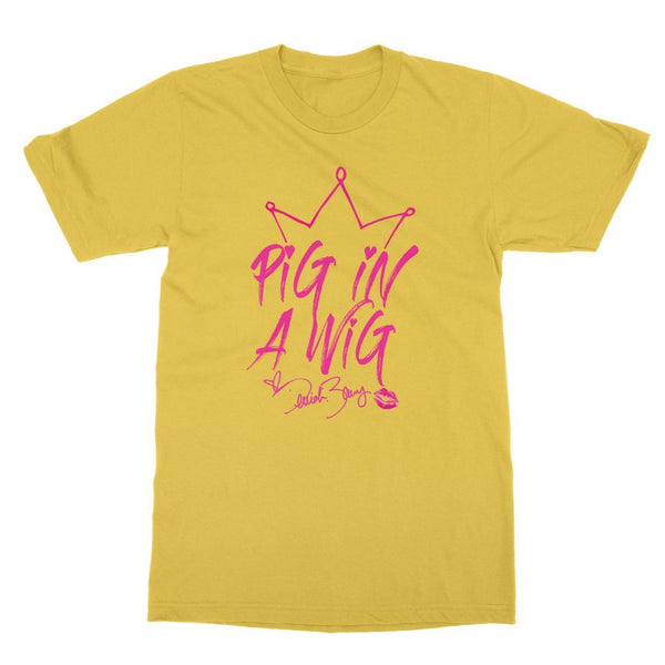 DERRICK BARRY "PIG IN A WIG" T-SHIRTS