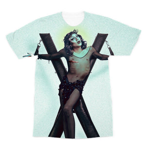 VANDER VON ODD "CRUCIFIED" ALL OVER PRINT T-SHIRT