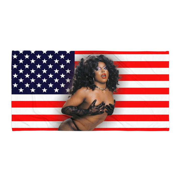 Bertha Vanayshun - Bertha Valleigance V1 Beach Towel - dragqueenmerch