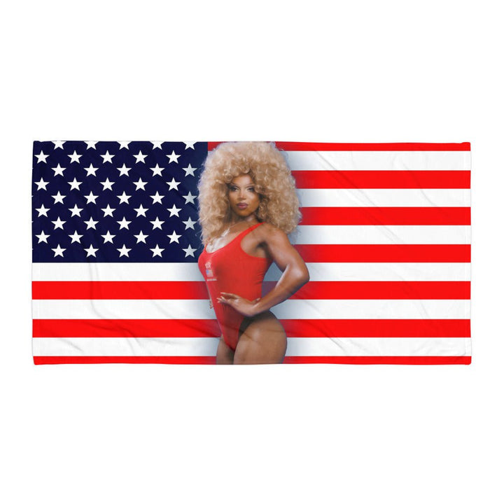 Bertha Vanayshun - Bertha Valleigance V2 Beach Towel - dragqueenmerch