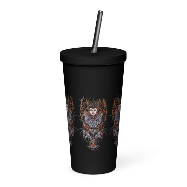 Dollya Black - Ruler Insulated tumbler with a straw - dragqueenmerch
