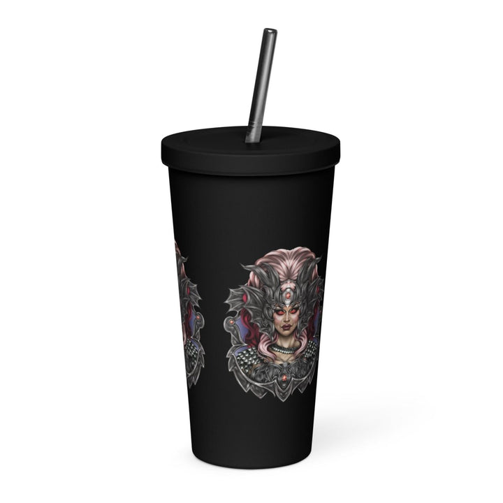 Dollya Black - Titan Insulated tumbler with a straw - dragqueenmerch