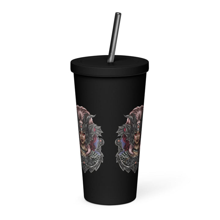 Dollya Black - Titan Insulated tumbler with a straw - dragqueenmerch