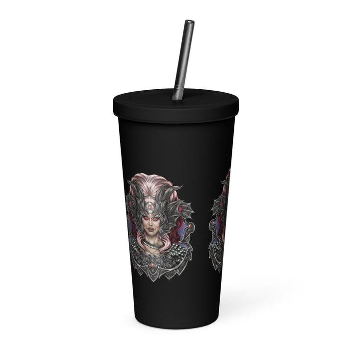 Dollya Black - Titan Insulated tumbler with a straw - dragqueenmerch
