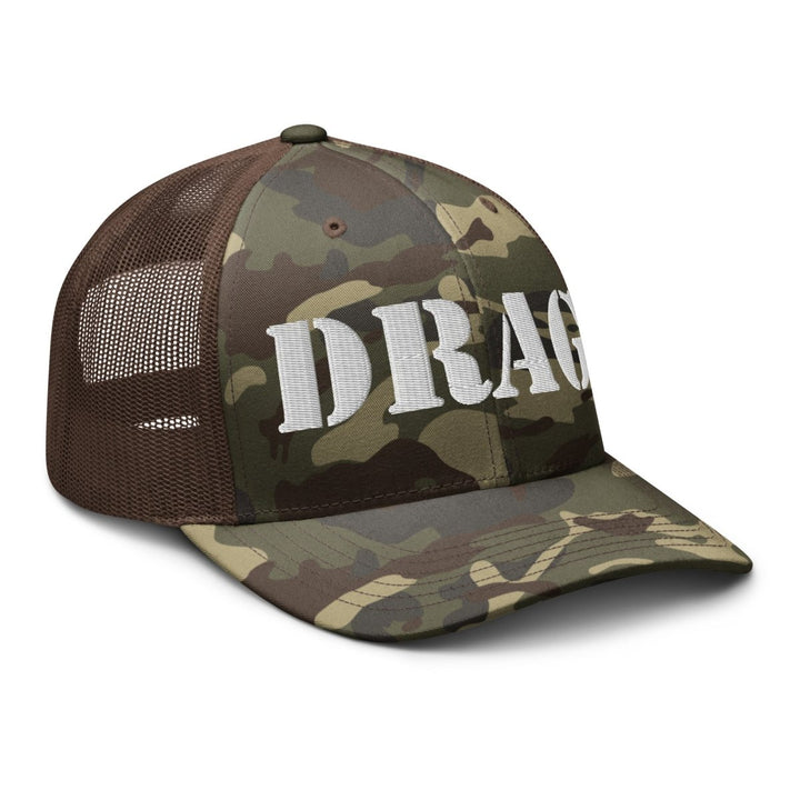 DQM - DRAG Camouflage trucker hat - dragqueenmerch