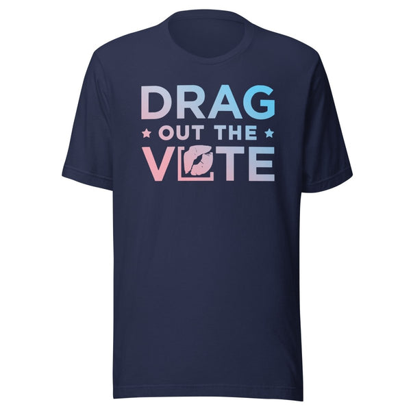 Drag Out the Vote -Trans Logo T-shirt - dragqueenmerch