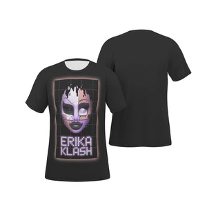 Erika Klash - Missingno All Over Print Black T-Shirt