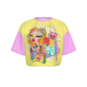 Georgiana - Que No Colorblock Cropped T-Shirt