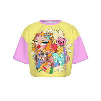 Georgiana - Que No Colorblock Cropped T-Shirt