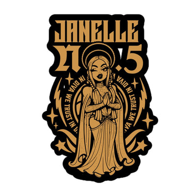 JANELLE NO.5 - IN DIVA WE TRUST STICKER