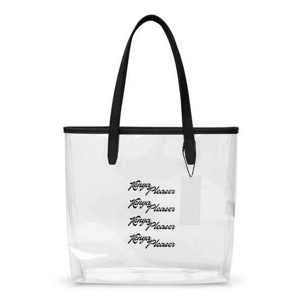 Kenya Pleaser - Stacked Logo Clear tote bag - dragqueenmerch
