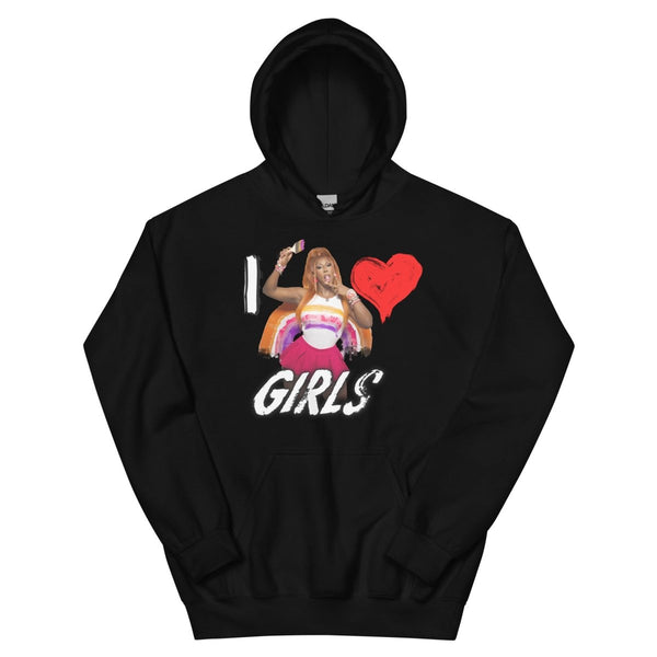 Kori King - I Love Girls Unisex Hoodie - dragqueenmerch