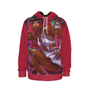 Luxx Noir London - Double Pony All Over PrintPullover Hoodie