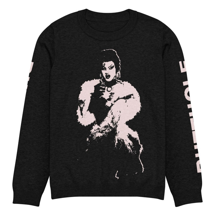 Lydia B Kollins Knitted crew neck sweater - dragqueenmerch