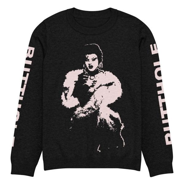 Lydia B Kollins Knitted crew neck sweater - dragqueenmerch