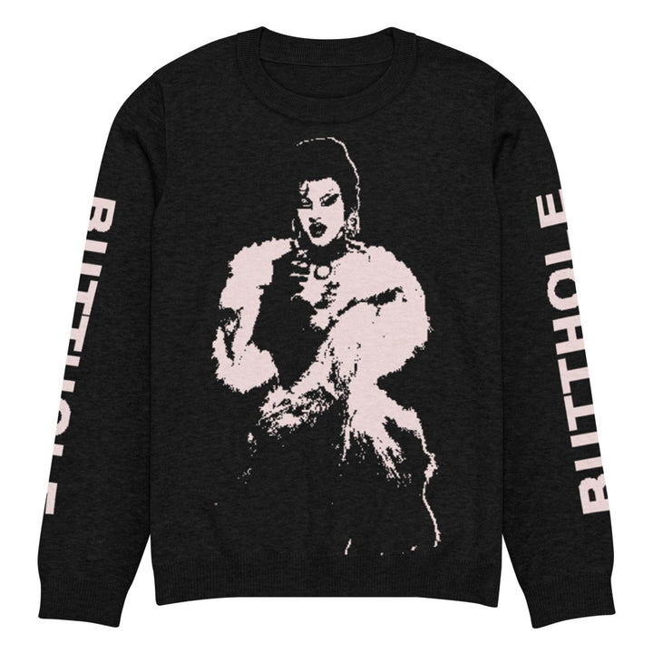 Lydia B Kollins Knitted crew neck sweater - dragqueenmerch