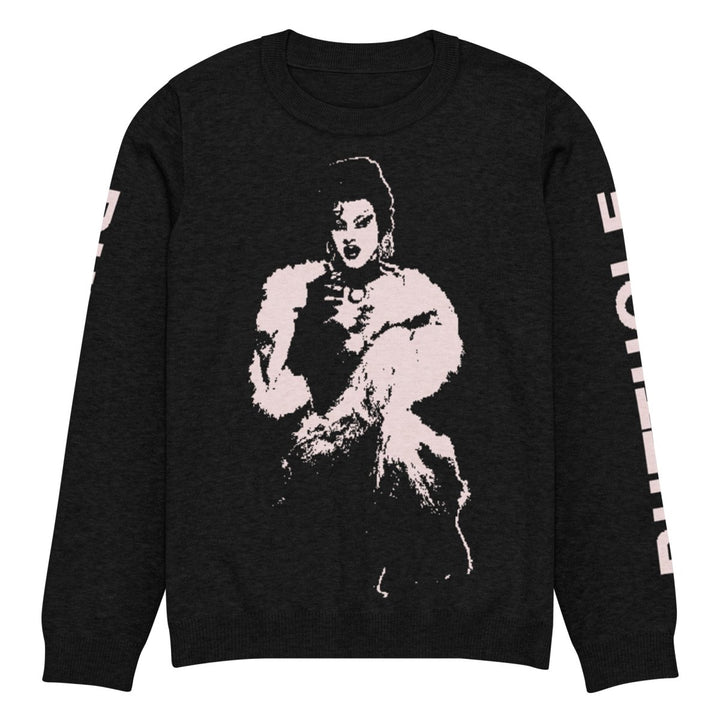 Lydia B Kollins Knitted crew neck sweater - dragqueenmerch