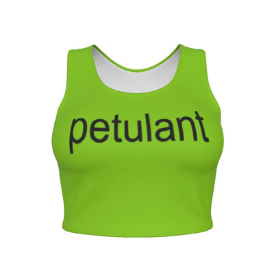 Miss Fiercalicious - Petulant Sport Crop Tank Top