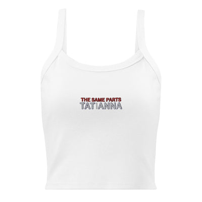 Tatianna - THE SAME PARTS 10th Anniversary embroidered Micro Rib Tank Top