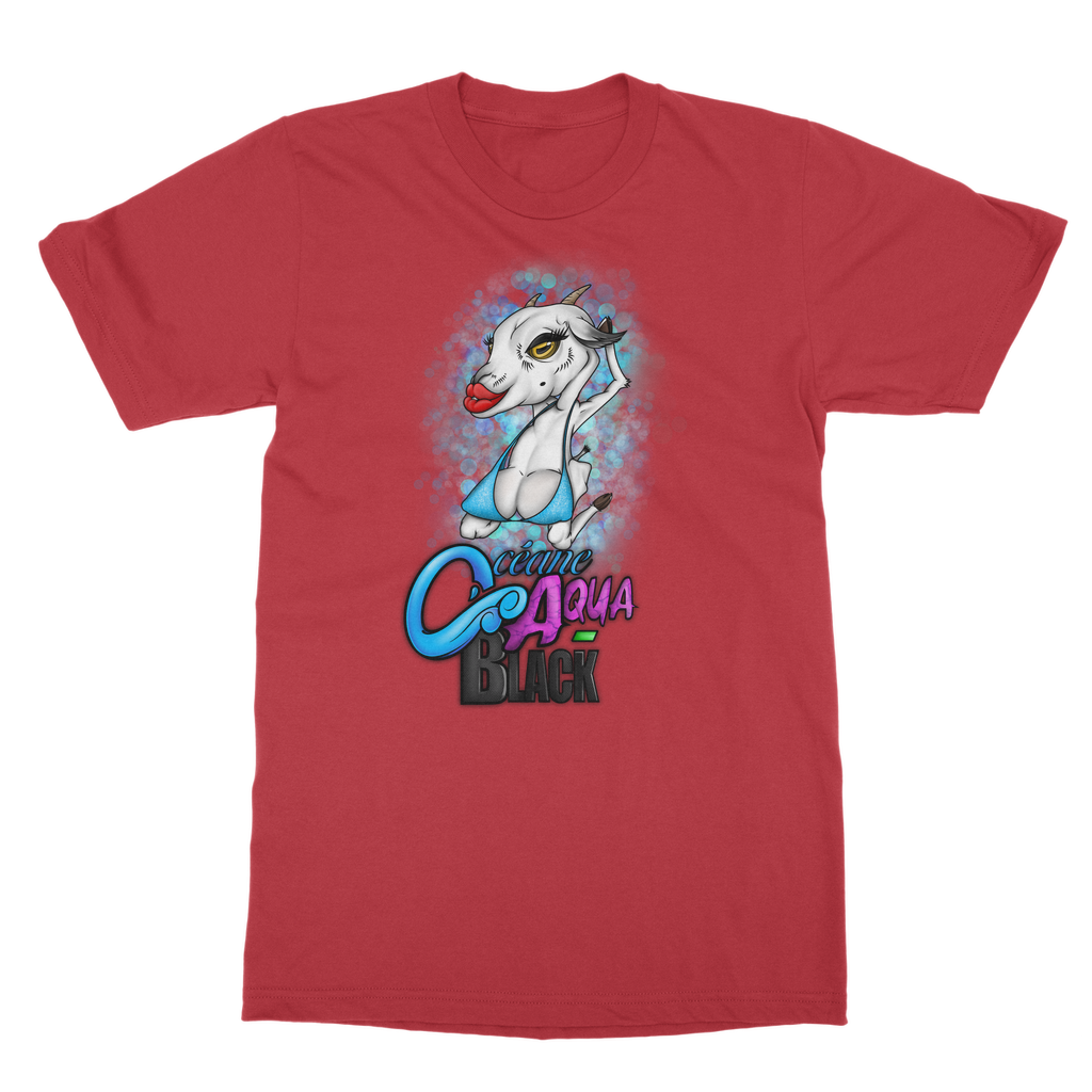OCEANE AQUA-BLACK - DRAG GOAT - T-SHIRT