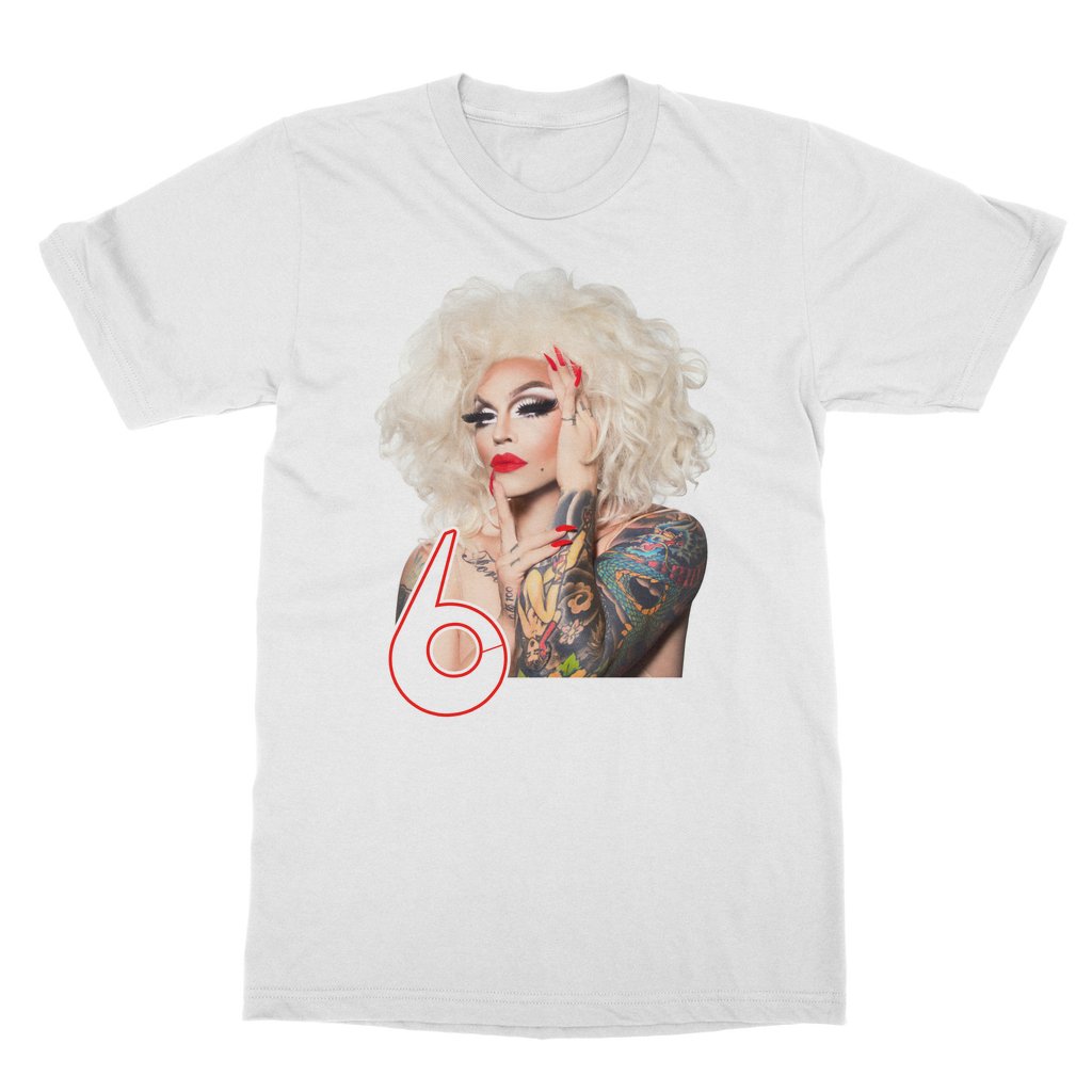 6 (@CALLHER6) - Portrait Illustration T-Shirt - dragqueenmerch