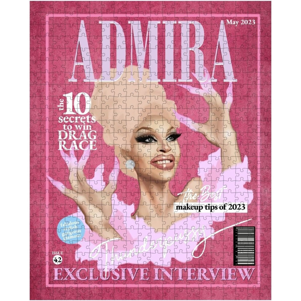 Admira Thunderpussy - Cover Girl Jigsaw Puzzle - dragqueenmerch