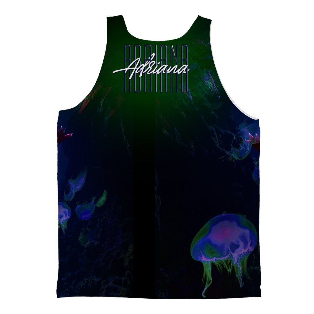 ADRIANA EVIL MERMAID ALL OVER PRINT TANK TOP - dragqueenmerch