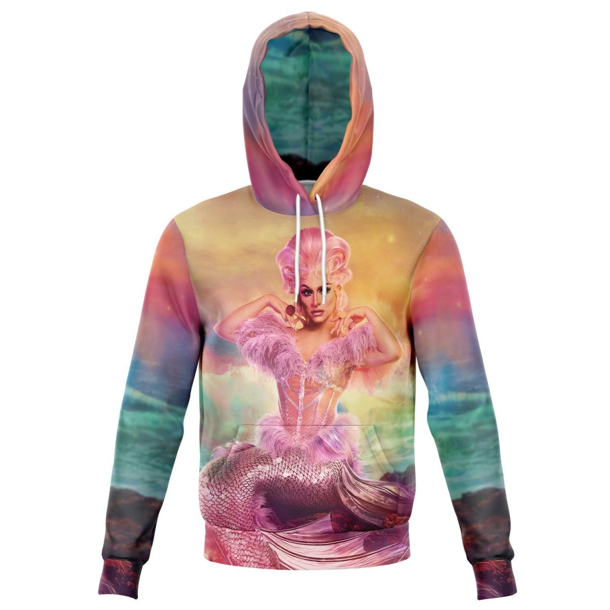 ADRIANA GOOD MERMAID ALL OVER PRINT HOODIE - dragqueenmerch