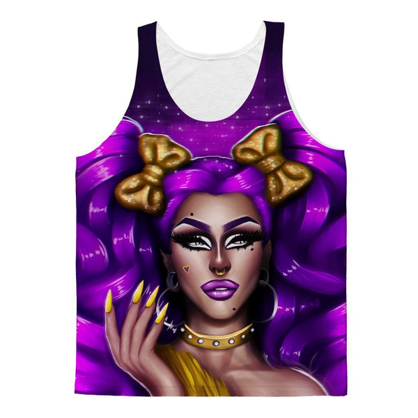 AJA FRONT ONLY ﻿ALL OVER PRINT TANK TOP