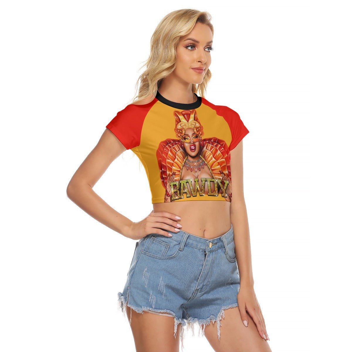A'keria Davenport - Bawdy Baseball Crop T-Shirt - dragqueenmerch