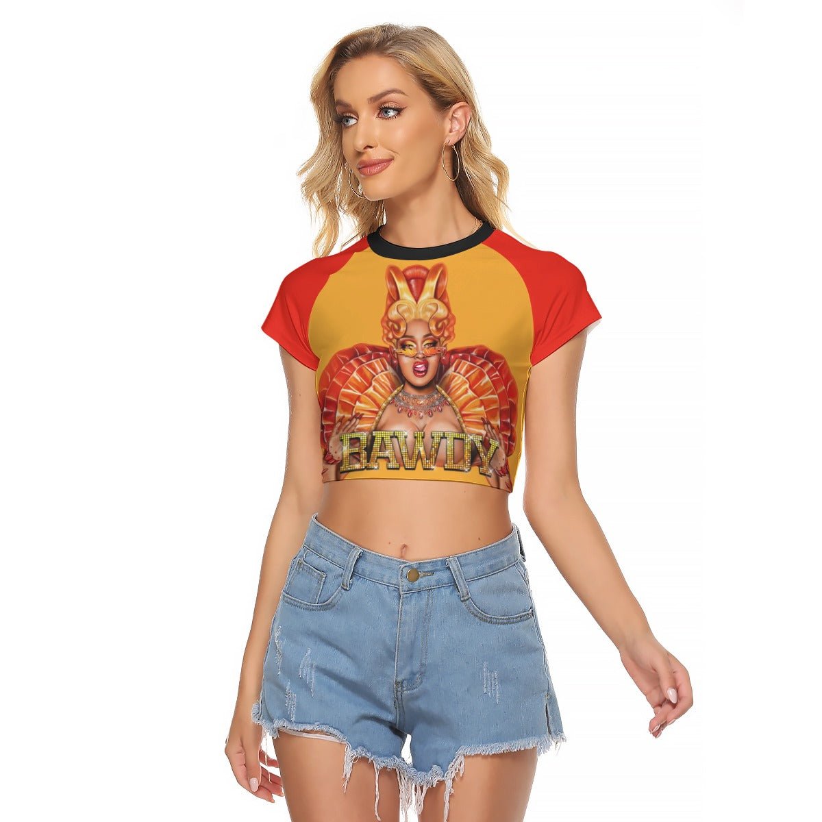 A'keria Davenport - Bawdy Baseball Crop T-Shirt - dragqueenmerch