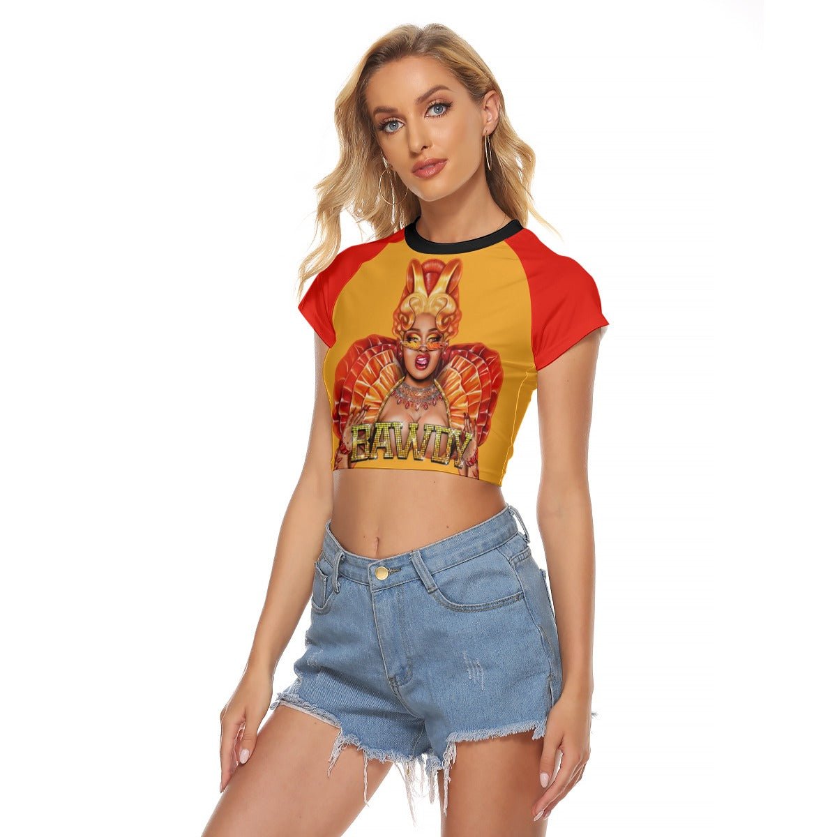 A'keria Davenport - Bawdy Baseball Crop T-Shirt - dragqueenmerch