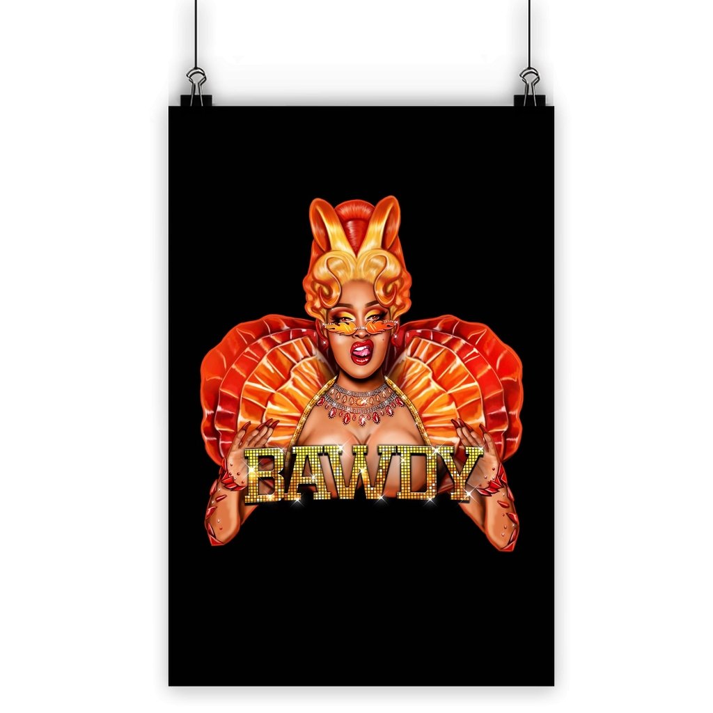 A'Keria Davenport - Bawdy Poster - dragqueenmerch