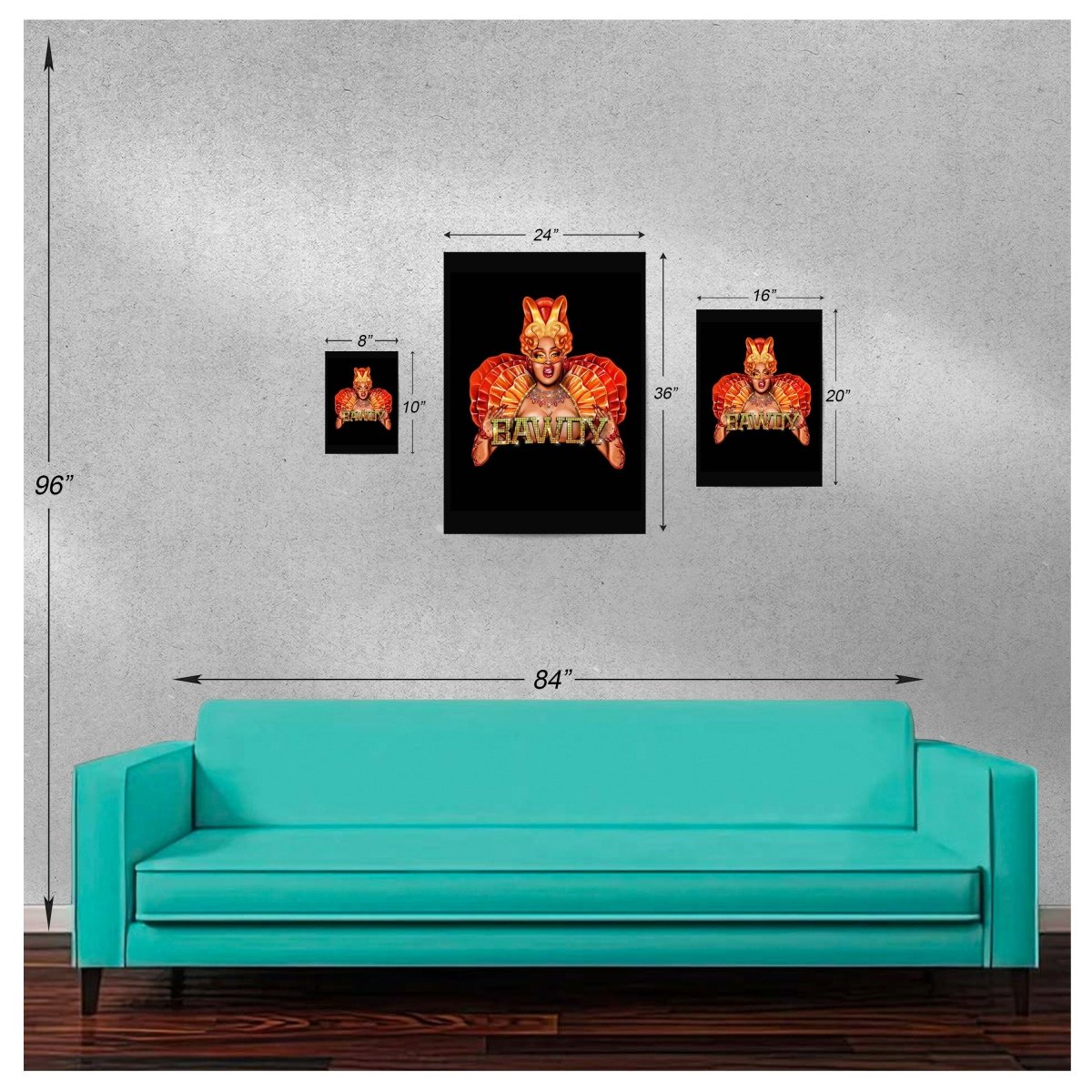 A'Keria Davenport - Bawdy Poster - dragqueenmerch