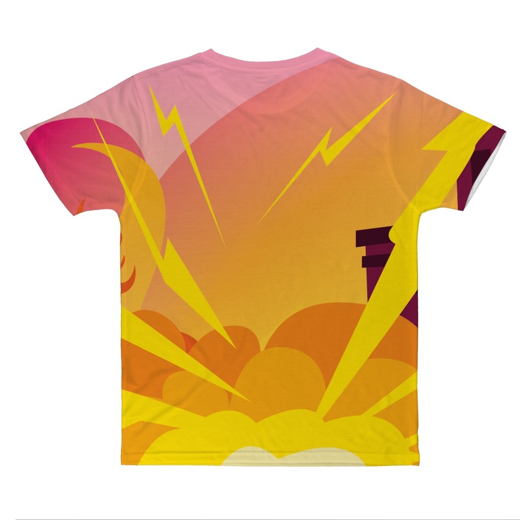 A'KERIA DAVENPORT MOSCA MUERTA ILLUSTRATION ALL OVER PRINT T-SHIRT