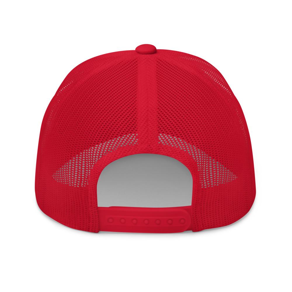 A'KERIA DAVENPORT "WHERE'S THE BAWDY" TRUCKER HAT (RED) - dragqueenmerch