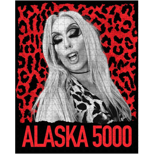 Alaska 5000 - Red Leopard Jigsaw Puzzle - dragqueenmerch