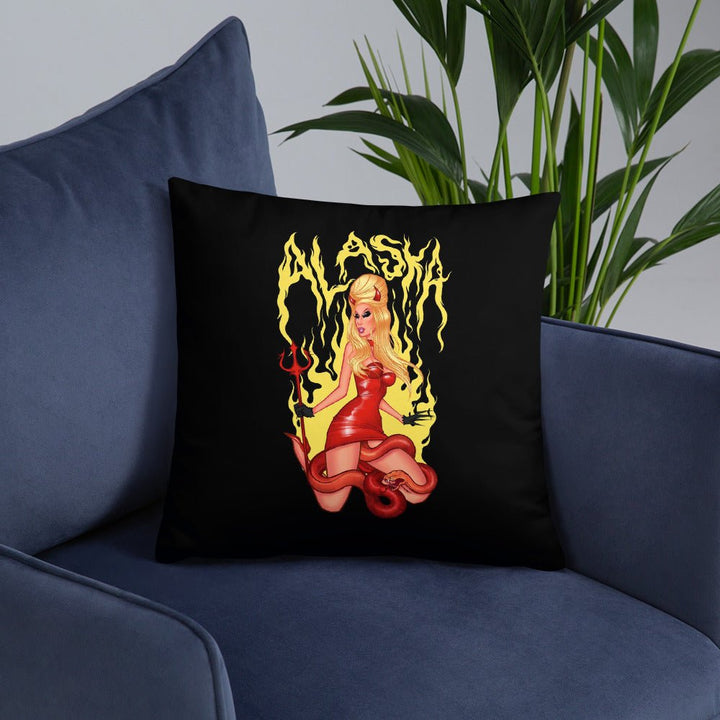 Alaska 5000 - She Devil Throw Pillow - dragqueenmerch